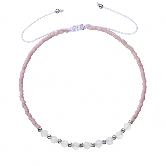 Obrázok pre Textilné Miyuki náramok fialový ametyst 13037.3