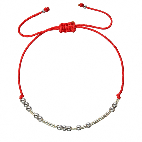 Obrázok pre Textilný náramok zlaté Miyuki 13039.3 red