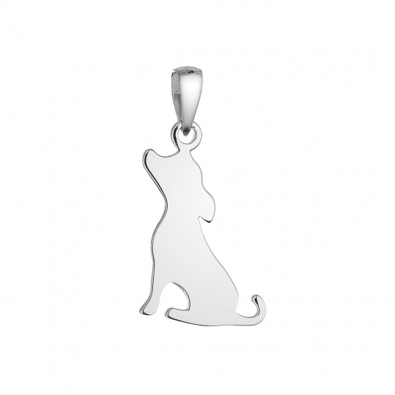 Obrázok pre Strieborný prívesok pes 64097