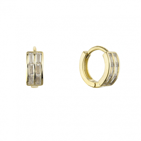 Obrázok pre Pozlátené krúžky so zirkónmi 11768.1