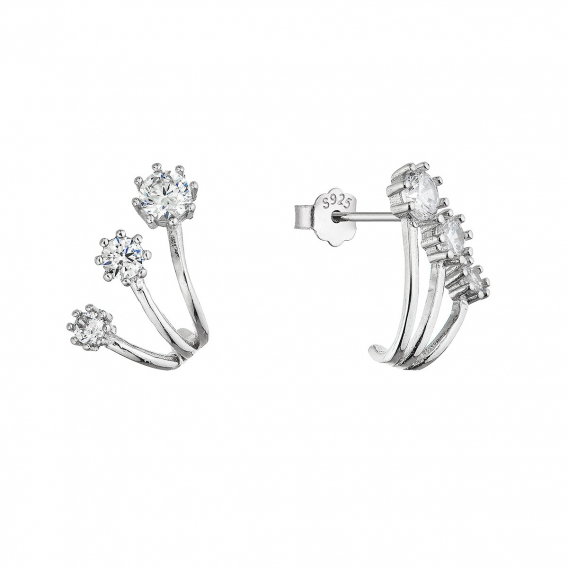 Obrázok pre Strieborné náušnice vejáriky 11764.1