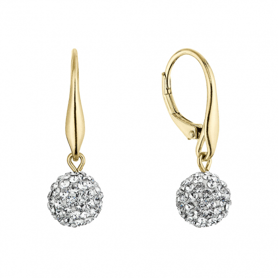 Obrázok pre Pozlátené náušnice so Swarovski kryštálmi 31326.1