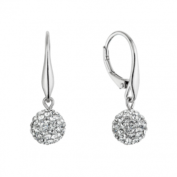 Obrázok pre Strieborné náušnice so Swarovski kryštálmi 31326.1