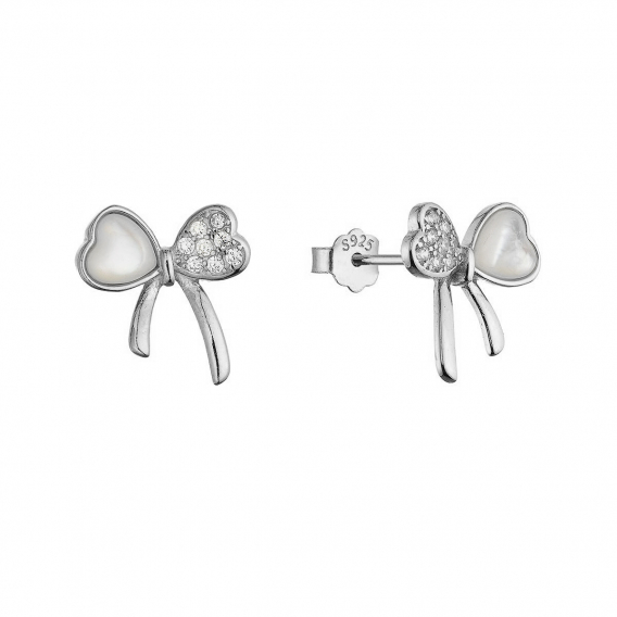 Obrázok pre Strieborné náušnice perleťovej mašličky 11803.1