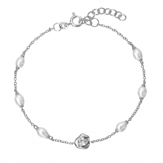 Obrázok pre Strieborný náramok s riečnymi perlami 23032.1