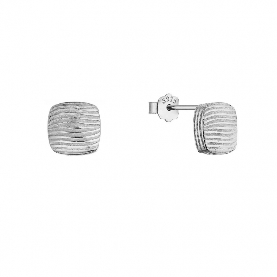 Obrázok pre Strieborné náušnice štvorčeky 61147