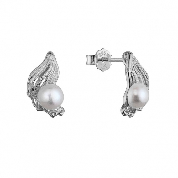 Obrázok pre Strieborné náušnice s riečnou perličkou 21121.1
