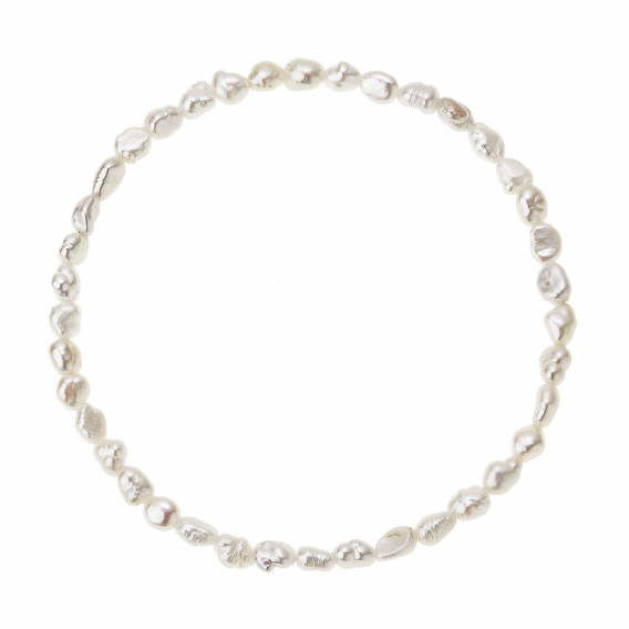 Obrázok pre Perlový náramok z riečnych perličiek biela RICE 23034.1