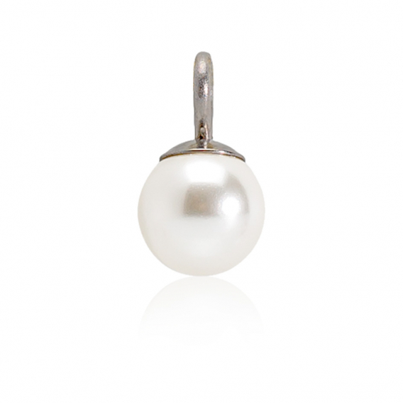 Obrázok pre Prívesok z lekárskeho titánu Perla 6 mm biela