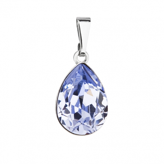 Obrázok pre Evolution Group Prívesok bižutéria so Swarovski krištáľmi modrá slza 54016.3 lavender