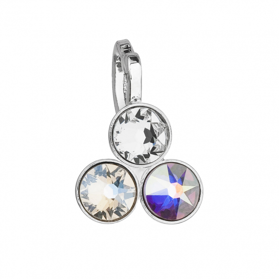 Obrázok pre Evolution Group Prívesok bižutéria so Swarovski krištáľmi šedý kosoštvorec 54020.5