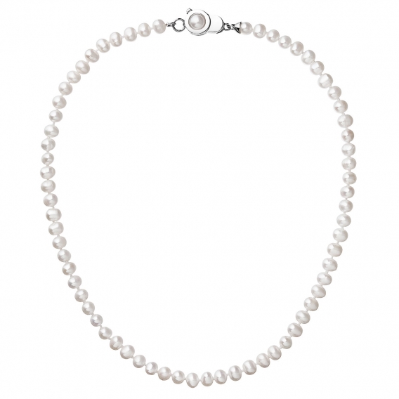 Obrázok pre Evolution Group Perlový náhrdelník z pravých riečnych perál biely 22006.1