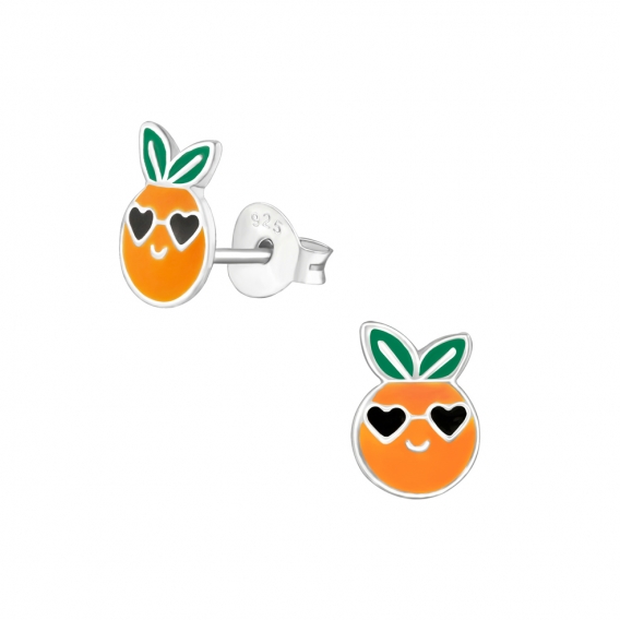Obrázok pre Detské strieborné náušnice napichovacie Pomaranče