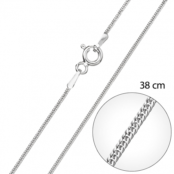 Obrázok pre Strieborná retiazka okrúhla dĺžka 38 cm 30014