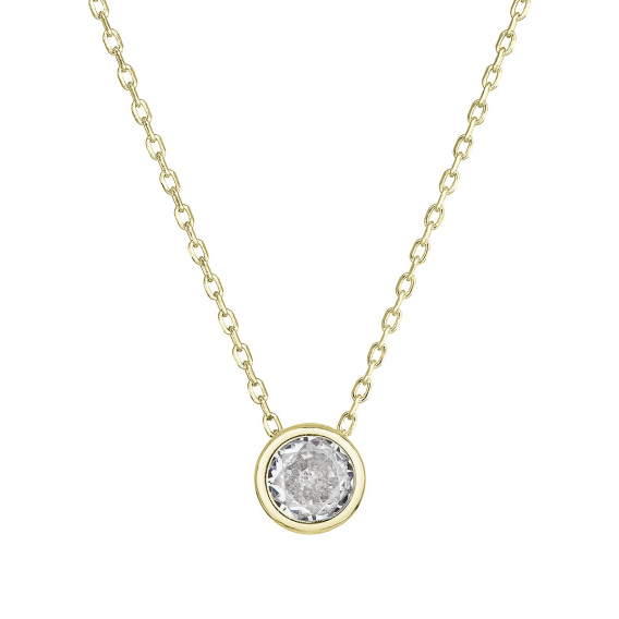 Obrázok pre Pozlátený náhrdelník s čírym zirkónom 12052.1 Au plating