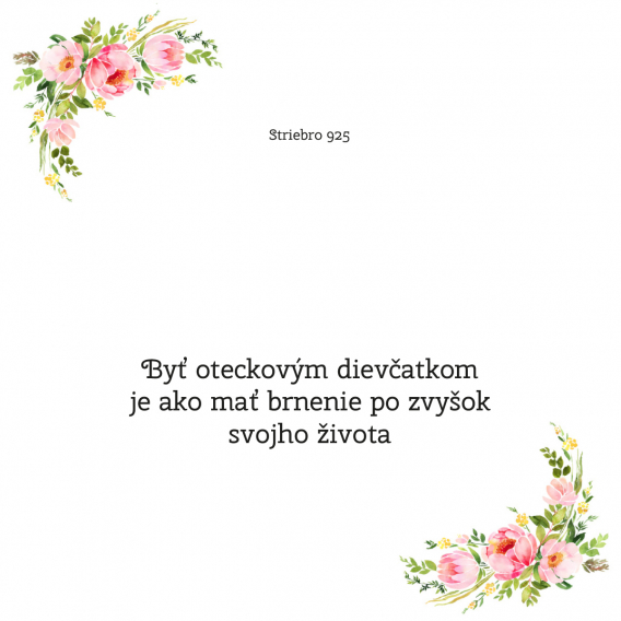 Obrázok pre Byť oteckovým dievčatkom je ako mať brnenie po zvyšok svojho života - OB41