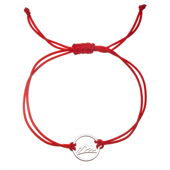 Obrázok pre Kabbalah náramok hory 13077.3 červený