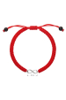 Obrázok pre Kabbalah náramok strieborné nekonečno 13002.3 červený