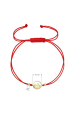 Obrázok pre Kabbalah pozlátený náramok hory 13090.1 červený