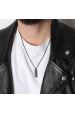 Obrázok pre Náhrdelník pánsky z matnej ocele 42008.3 čierny