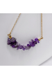 Obrázok pre Náhrdelník s kameňom ametyst 42037.3 oceľ