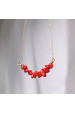 Obrázok pre Náhrdelník s kameňom koral 42037.3 oceľ