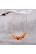 Obrázok pre Náhrdelník s kameňom oranžový avanturín 42037.3 oceľ