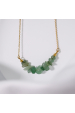 Obrázok pre Náhrdelník s kameňom zelený avanturín 42037.3 oceľ
