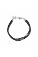 Obrázok pre Náramok pánsky z rec.kože 43048.3 čierny