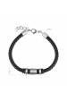 Obrázok pre Náramok pánsky z rec.kože s ozdobou 43047.3 čierny