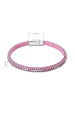 Obrázok pre Náramok ružový textilný s kryštálmi 53007.3 rose