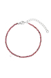 Obrázok pre Náramok s garnet kameňmi 43055.3 oceľ