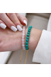 Obrázok pre Náramok s minerálnymi kameňmi tyrkys 43079.3