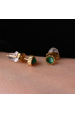 Obrázok pre Náušnice oceľové s africkým malachitom 41016.3