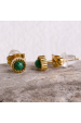 Obrázok pre Náušnice oceľové s africkým malachitom 41016.3