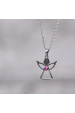 Obrázok pre Náhrdelník anjel so Swarovski kryštálmi 42043.3 ružový
