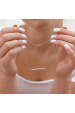 Obrázok pre Oceľový náhrdelník biely 42038.1