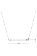 Obrázok pre Oceľový náhrdelník biely 42038.1