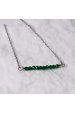 Obrázok pre Oceľový náhrdelník zelený 42038.3