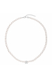 Obrázok pre Perlový náhrdelník biely s Preciosa kryštály 32063.1