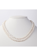Obrázok pre Perlový náhrdelník dvojradový z pravých riečnych perál biely 22036.1