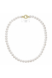 Obrázok pre Perlový náhrdelník z pravých riečnych perál biely 22003.1 pozlátené zapínanie