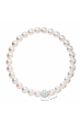 Obrázok pre Perlový náramok biely s Preciosa kryštálmi 33115.1