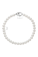 Obrázok pre Perlový náramok biely so striebornou sponou 33123.1