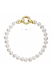 Obrázok pre Perlový náramok z pravých riečnych perál biely 23001.1 pozlátené zapínanie