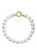 Obrázok pre Perlový náramok z pravých riečnych perál biely 23003.1 pozlátené zapínanie