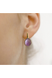 Obrázok pre Pozlátené náušnice kvapky s ametystom 11730.3