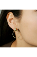 Obrázok pre Pozlátené náušnice visiace kruhy 61167