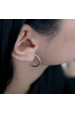 Obrázok pre Pozlátené strieborné náušnice kruhy 61003