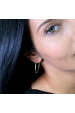 Obrázok pre Pozlátené strieborné náušnice kruhy 61004